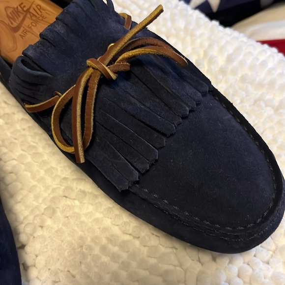 Ralph Lauren Blue Suede Loafers Men\'s main image 4